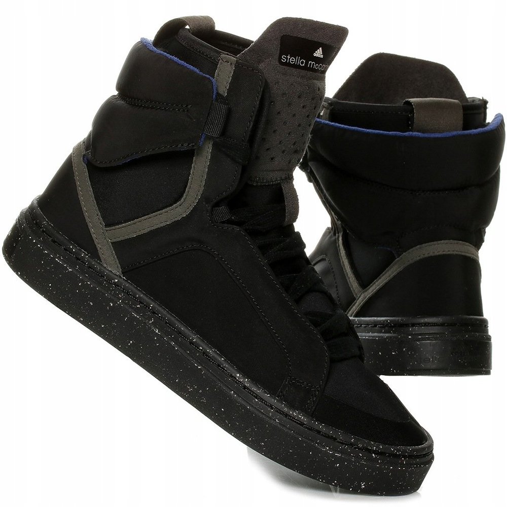 Black High Top Sneakers Adidas by Stella McCartney